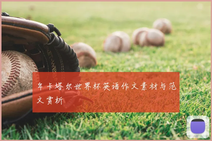年卡塔尔世界杯英语作文素材与范文赏析