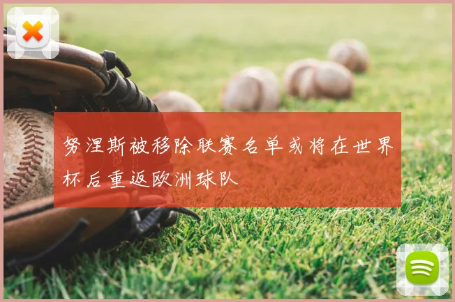 努涅斯被移除联赛名单或将在世界杯后重返欧洲球队