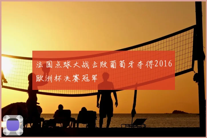 法国点球大战击败葡萄牙夺得2016欧洲杯决赛冠军