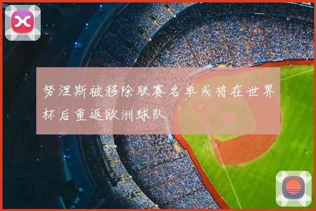 努涅斯被移除联赛名单或将在世界杯后重返欧洲球队